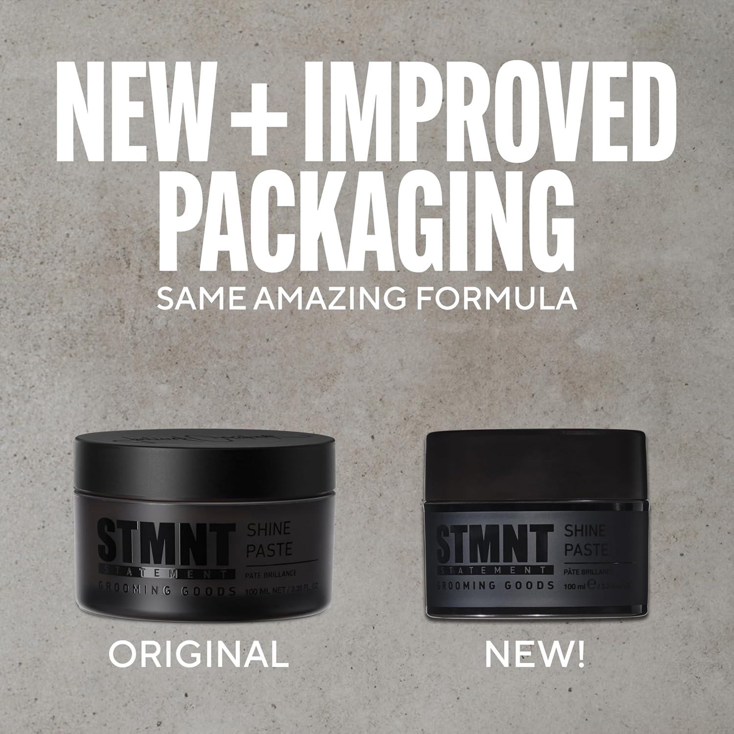 STMNT Grooming Goods Shine Paste | Natural Shine Finish | Strong Control | Non-Greasy Formula 100ml