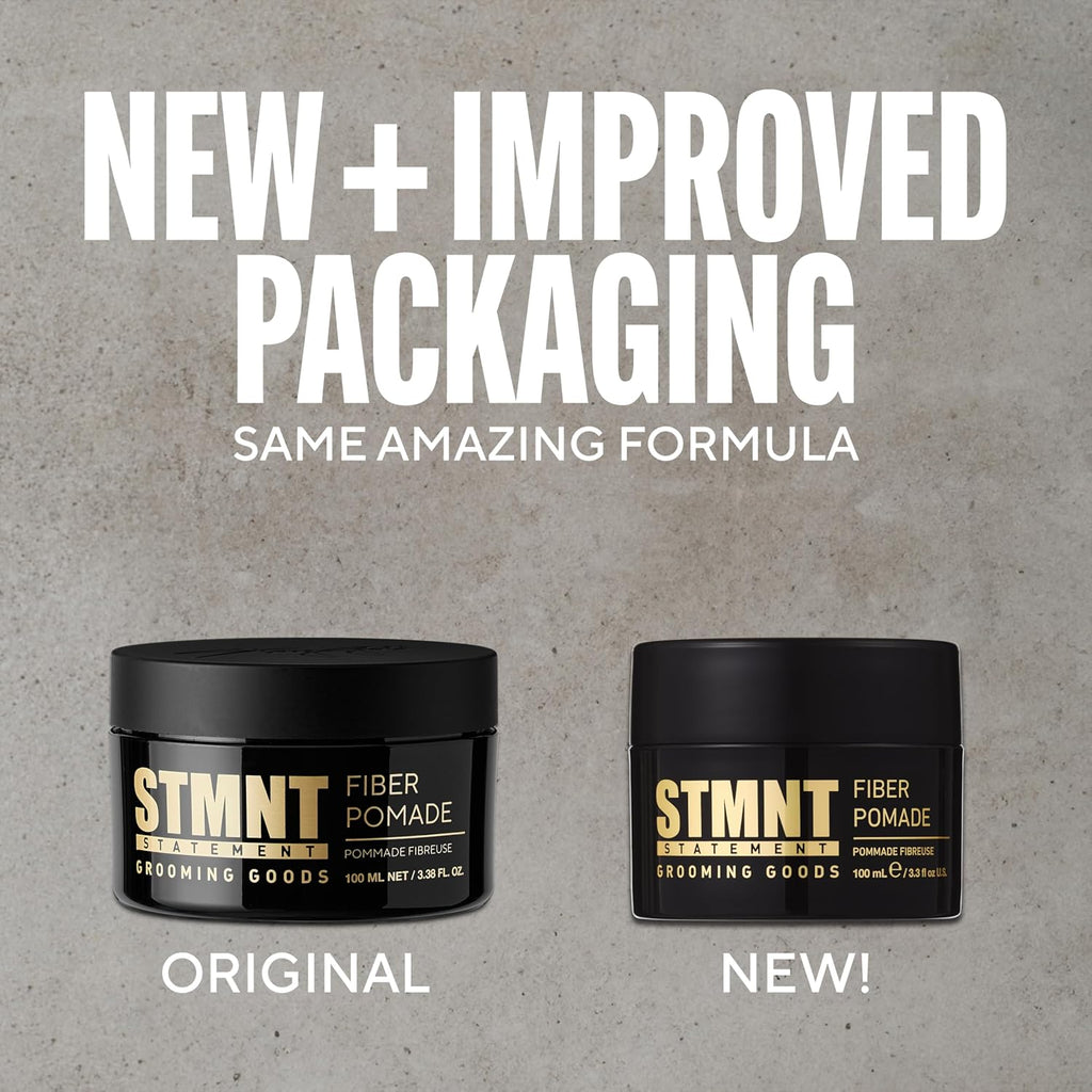 STMNT Grooming Goods Fiber Pomade | Semi-Matte Finish | Strong Control | Easy To Wash Out 100ml