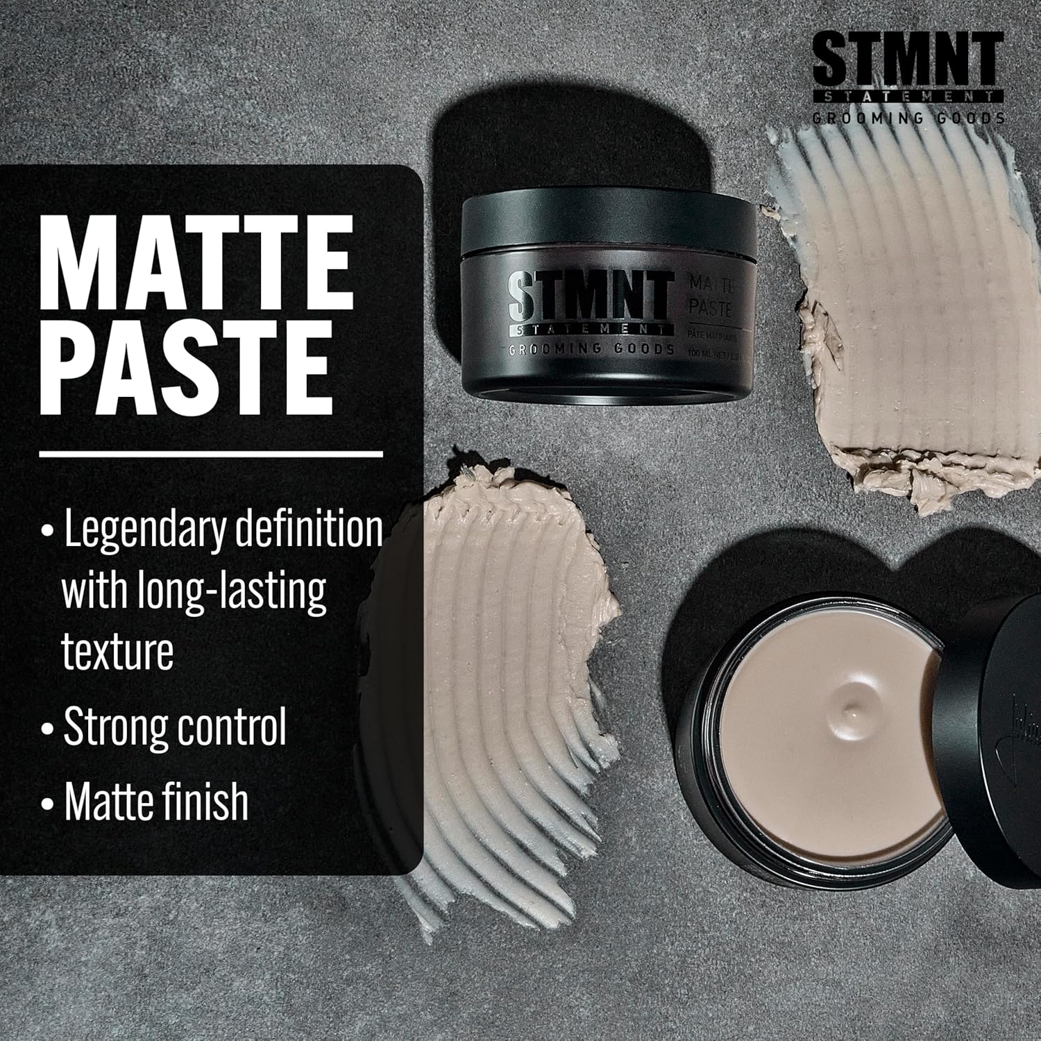 STMNT Grooming Goods Matte Paste, 100ml | Strong Control | Non-Greasy Formula